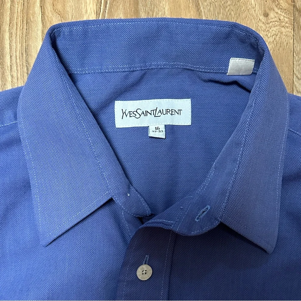 **YVES SAINT LAURENT** French cuff shirt SIZE 16 32/33 - Picture 5 of 5